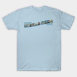 Greetings from Buenos Aires in Argentina Vintage style retro souvenir T-Shirt